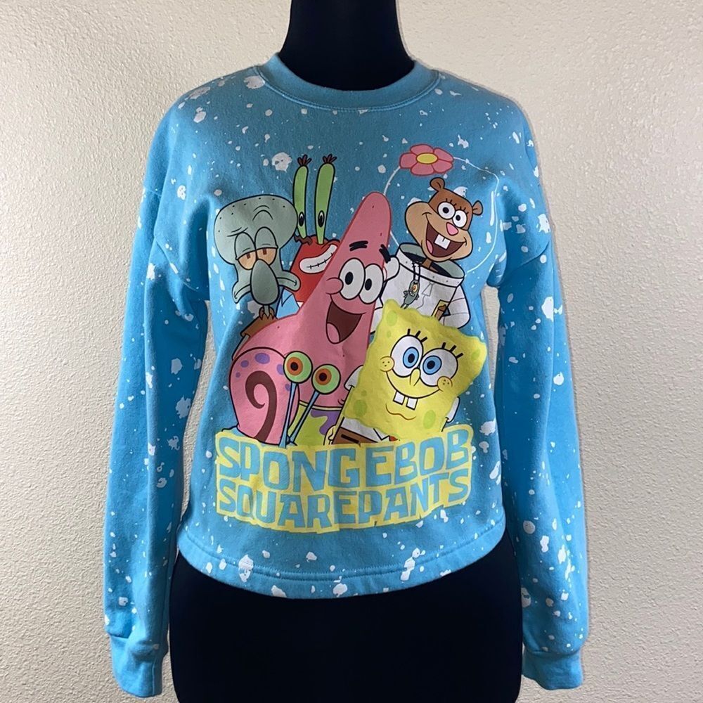 SPONGEBOB SQUAREPANTS NICKELODEON SWEATER SIZE M (7-8)